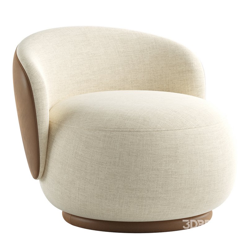 Organic Armchair Upholstered Image 1