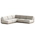 Mallorca Wood 3-Piece L-Shaped Armless Sofa - Thumbnail 2