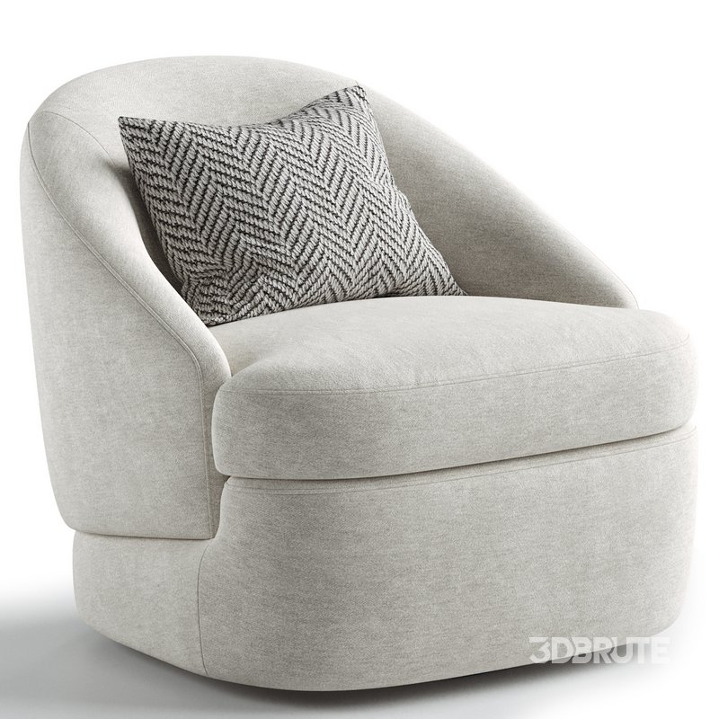 Upholstered Swivel Side Chair Image 2