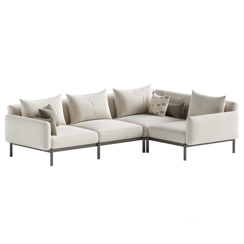 Sorells modular 5-seater outdoor corner sofa Image 4