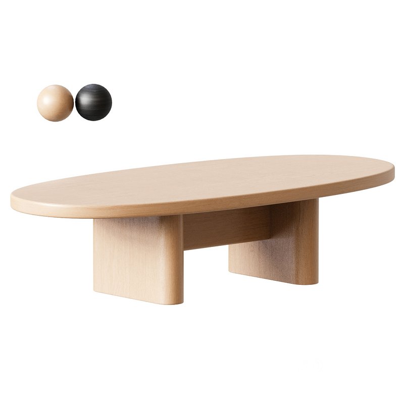 Wooden Coffee Table, Fishes Series 18 by Joel Escalona Image 2