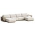 Mallorca Wood Double-Chaise Sofa - Thumbnail 2