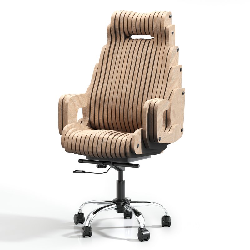 Parametric Wooden Office Chair Image 2
