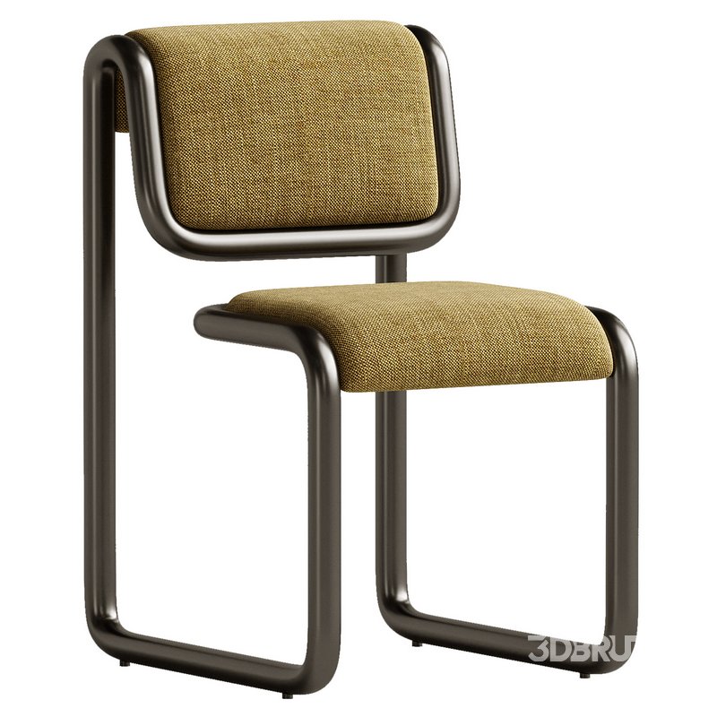 Bend Goods Tube Collection — Dining Chair in Tan with Image 1