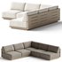 Mallorca Wood 3-Piece L-Shaped Armless Sofa - Thumbnail 3