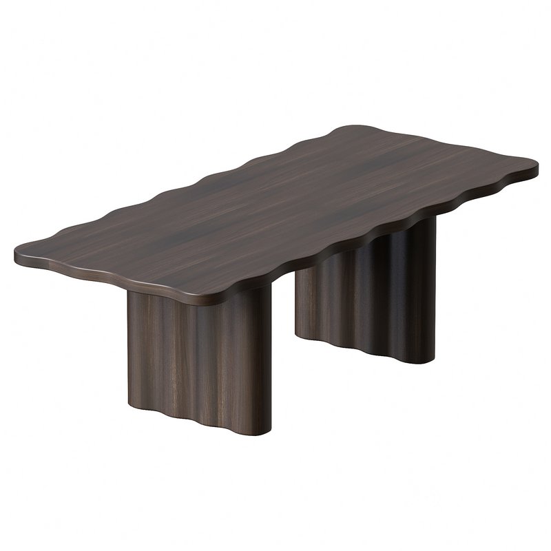 Caldwell Rectangular Oak Dining Table Image 3