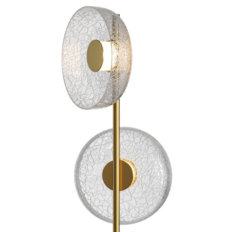 Glacier Crackle Glass Floor Lamp Image 3