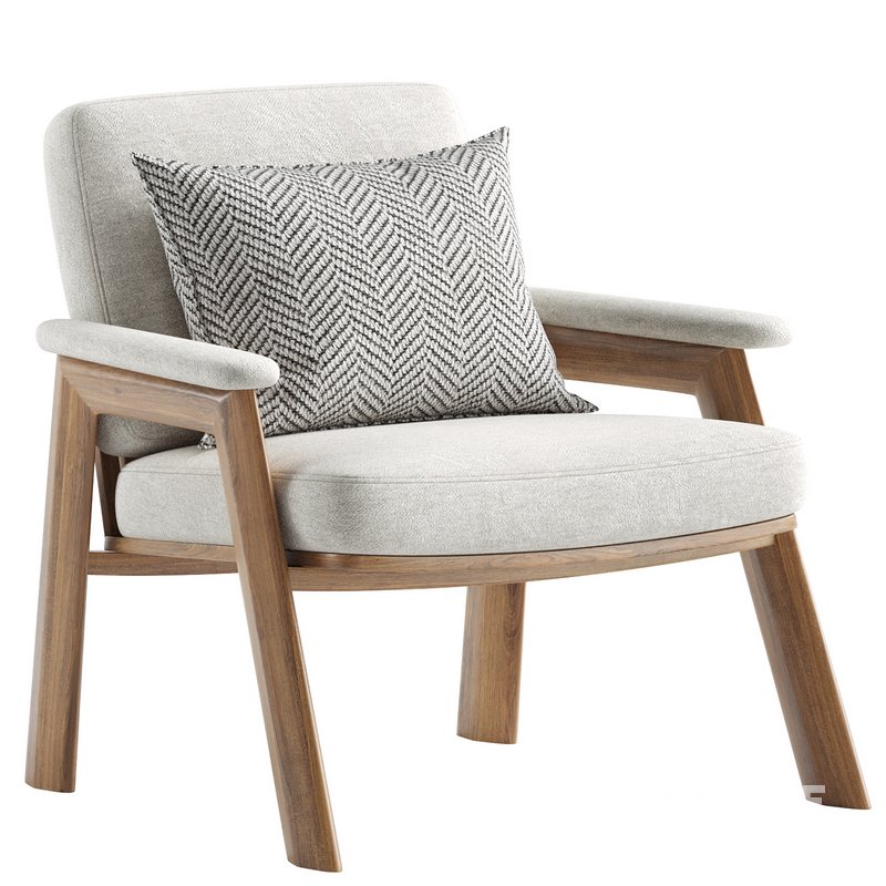 Thomas Bina Boucle Accent Chair Image 4