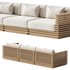 Batten Teak Outdoor Sofa - Thumbnail 5