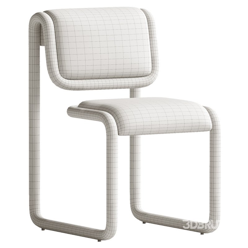 Bend Goods Tube Collection — Dining Chair in Tan with Image 3