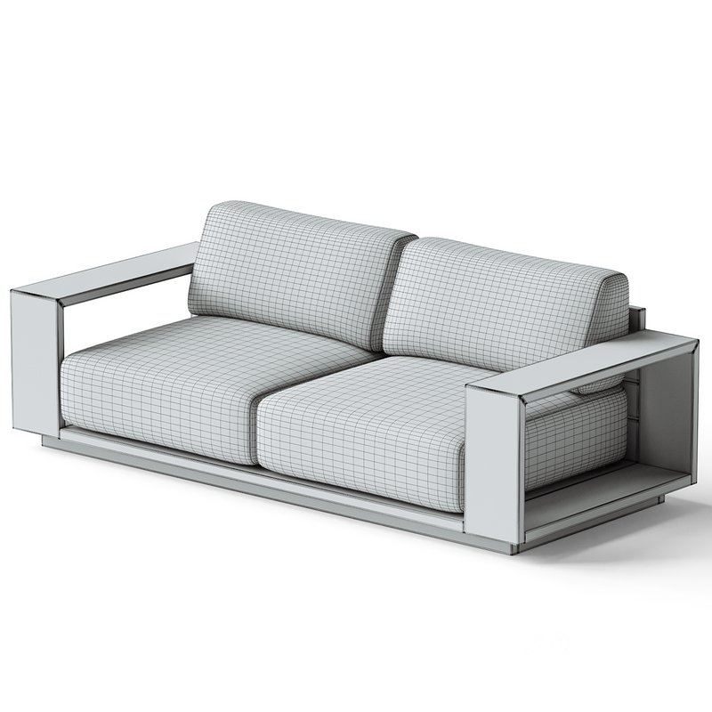 Mallorca Wood Outdoor Sofa Image 4