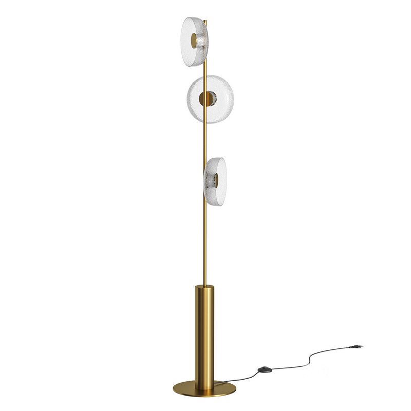 Glacier Crackle Glass Floor Lamp Image 5