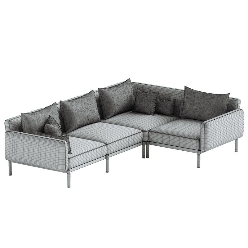 Sorells modular 5-seater outdoor corner sofa Image 2