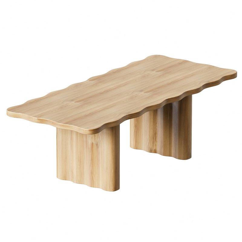 Caldwell Rectangular Oak Dining Table Image 4
