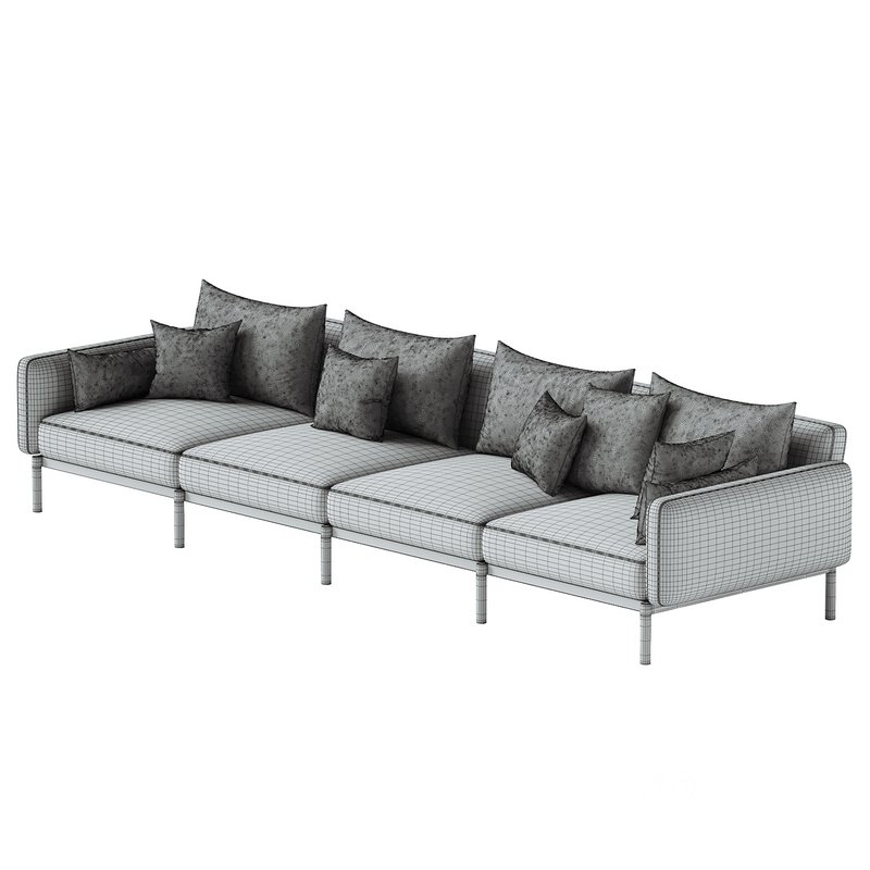 Sorells 4-seater modular outdoor sofa Image 2