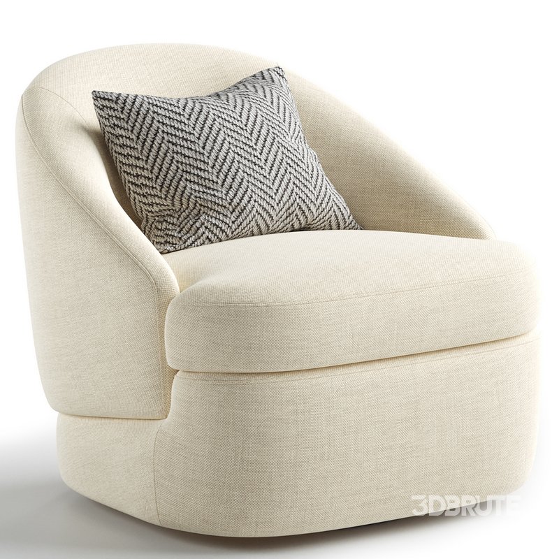 Upholstered Swivel Side Chair Image 4