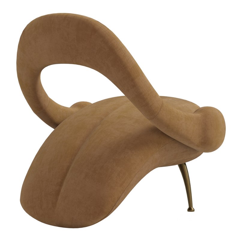 Italian Quilted Living Room Chair Image 4