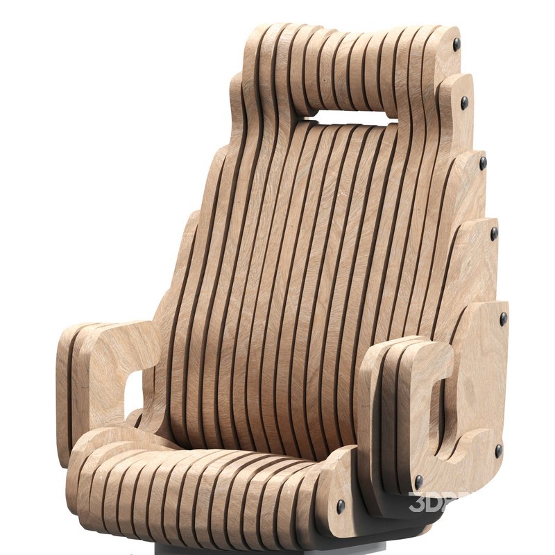 Parametric Wooden Office Chair Image 4