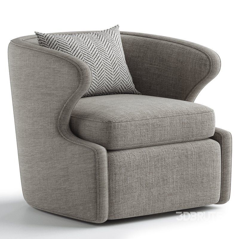 Retro Accent Swivel Chair Image 4
