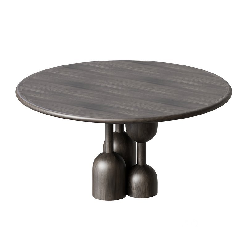 Nordic Style Vintage Solid Wood Round TableNordic Style Vintage Solid Wood Round Table Image 5