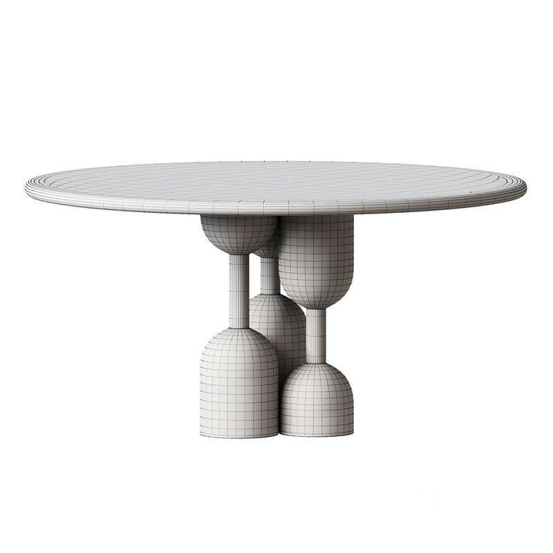 Nordic Style Vintage Solid Wood Round TableNordic Style Vintage Solid Wood Round Table Image 6