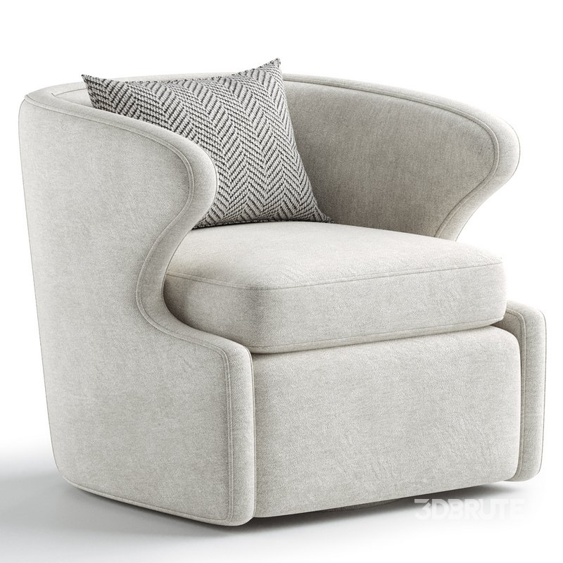 Retro Accent Swivel Chair Image 6