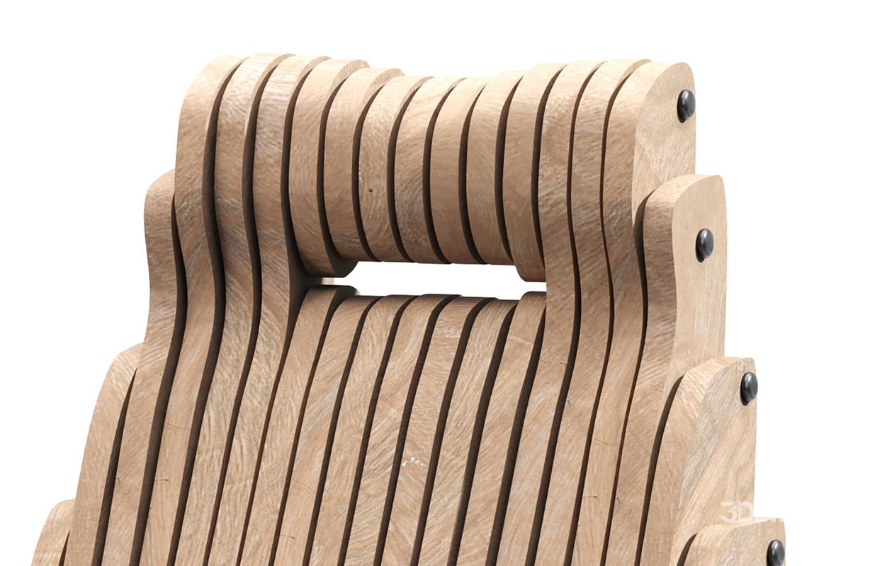 Parametric Wooden Office Chair Image 3