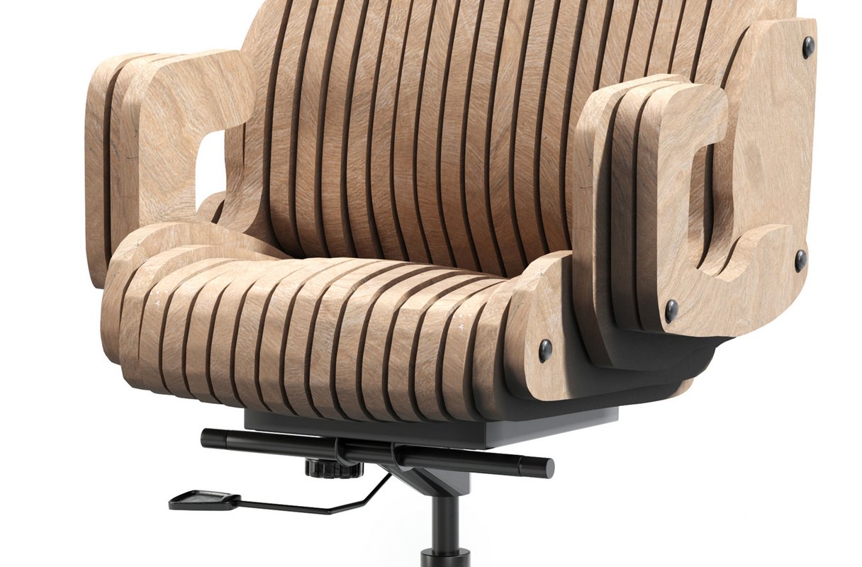 Parametric Wooden Office Chair Image 5