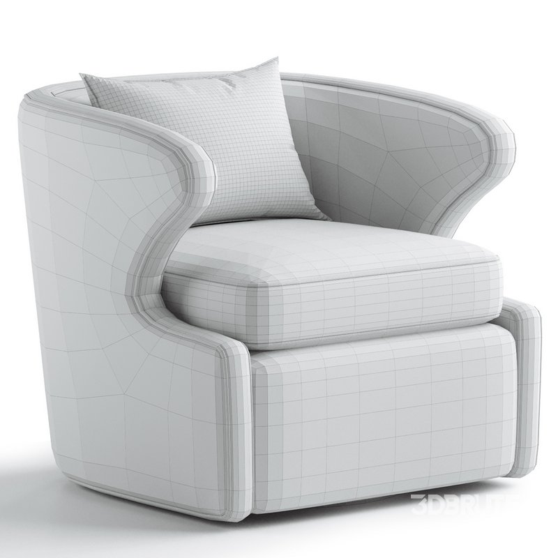 Retro Accent Swivel Chair Image 7