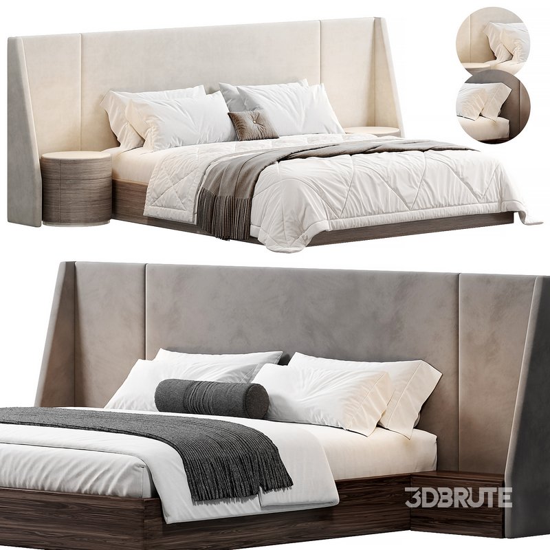Nova Domus Janice Modern Bed and Nightstands by modishstore Image 1