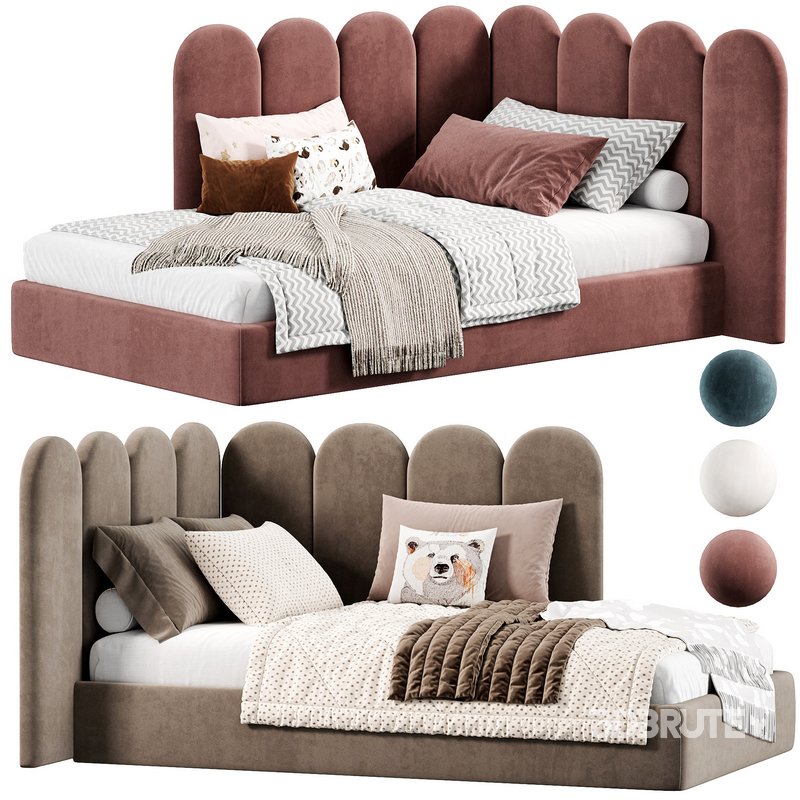 Soft Panels 3D Kids Bed by Livemaster Image 1