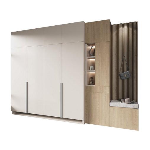 Hallway area with a minimalistic hanger 3