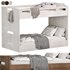 Abridged White Glaze Low Twin Kids Bunk Bed by crateandbarrel - Thumbnail 1