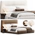 Bed with upholstered headboard Oliva by Livemaster - Thumbnail 2