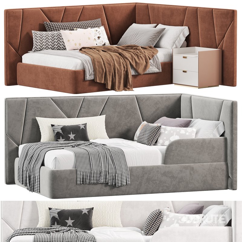 Corner bed Deimos kids by sensorsleep Image 1