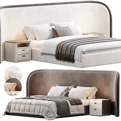 FERROL Bed by Cazarina