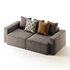 Vincent Navy Blue Retractable Sofa - Thumbnail 14