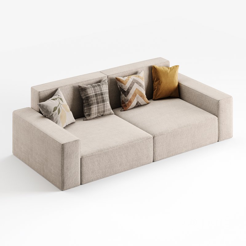 Living Spaces Use Sofa Couch in Grey Image 9