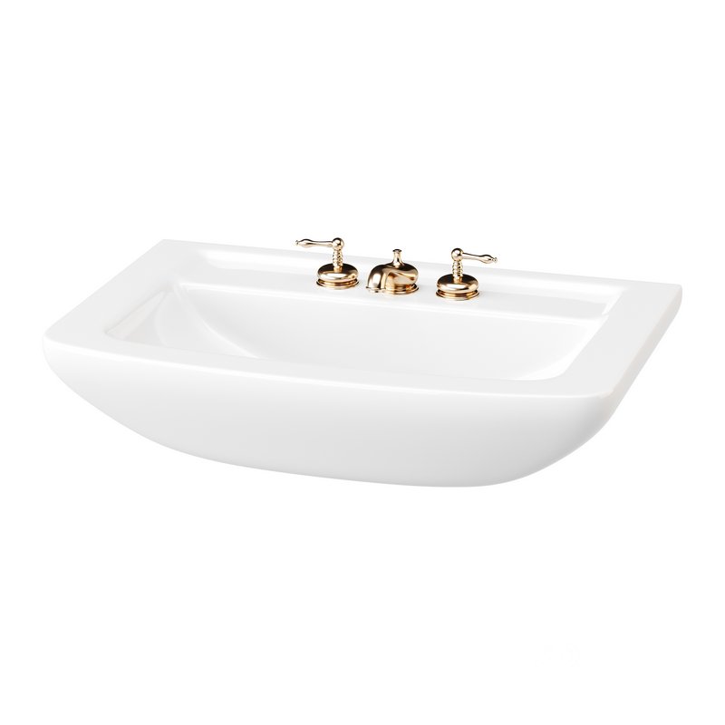 Vega Small Wall Mounted Bathroom Vessel Sink Image 10