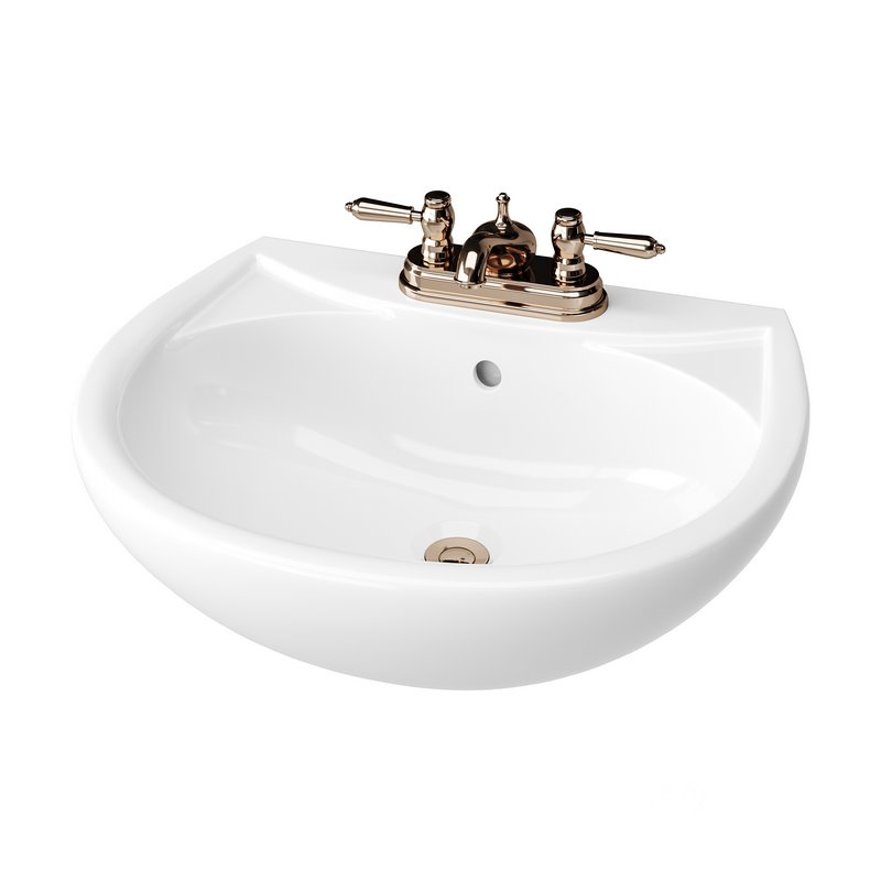 Ondine Pedestal white washbasin Image 9