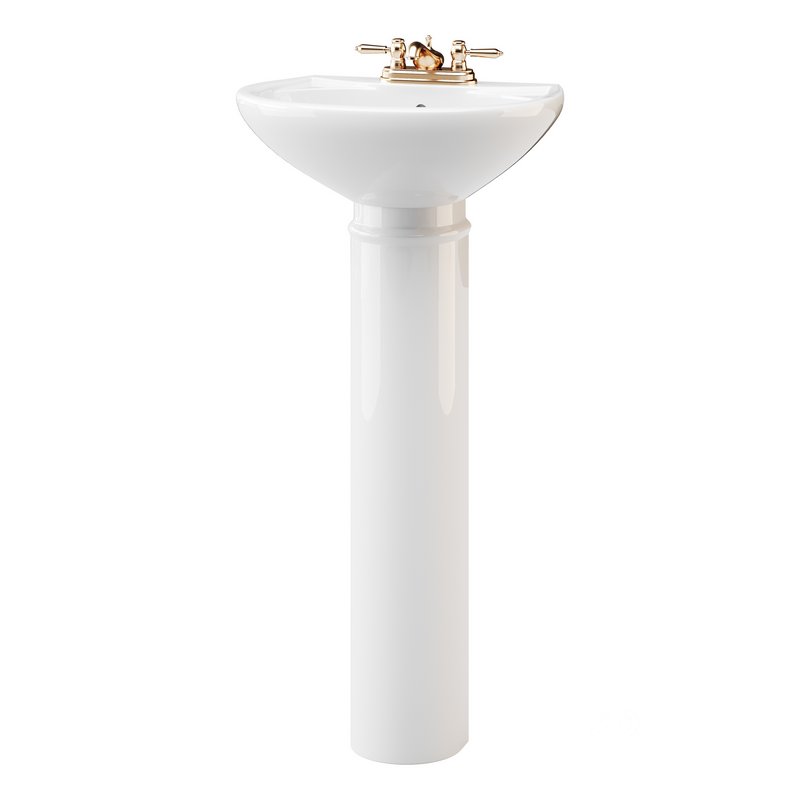 White Bathroom Sink Image 12