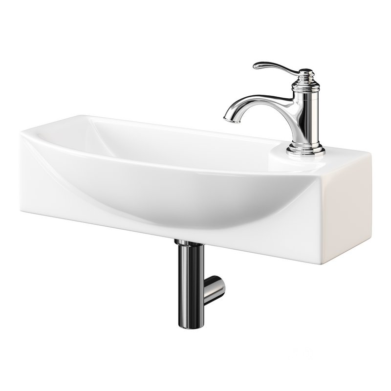Small Wall Mount Bathroom Vessel Sink Image 9