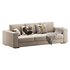 Furniture Port 3 Seater Off White Wooden Sofa - Thumbnail 10