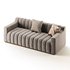 Room Simple Couch Chesterfield Fabric Sofa - Thumbnail 8