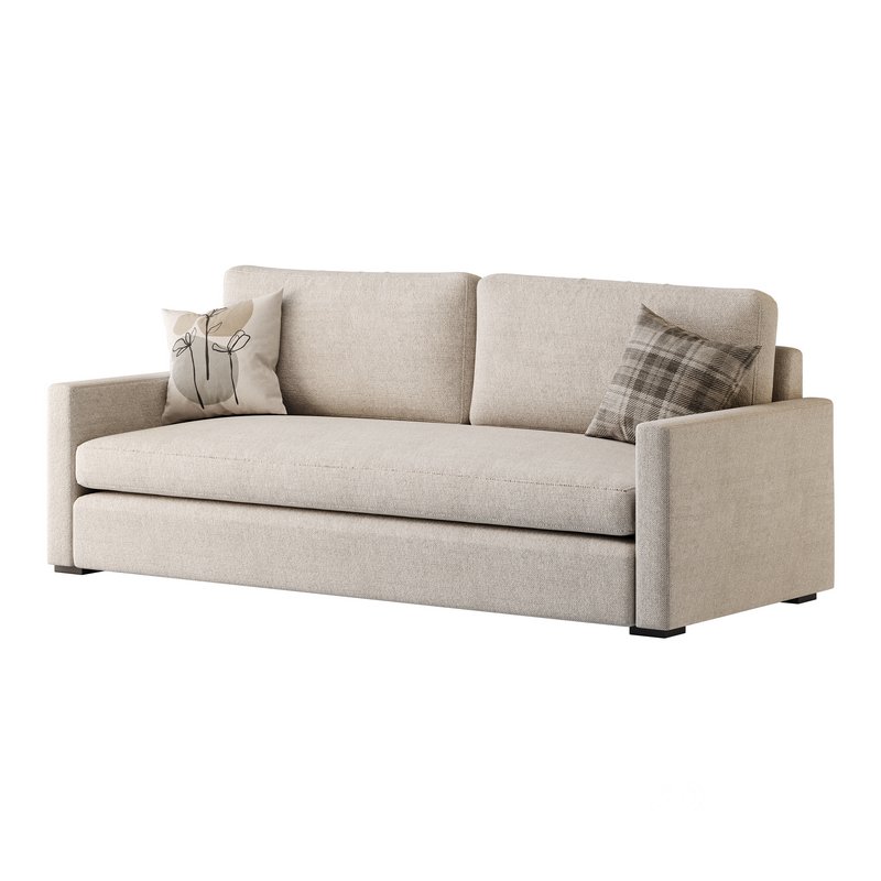 Benjara 86 Inch Fabric Upholstered Sofa Image 11