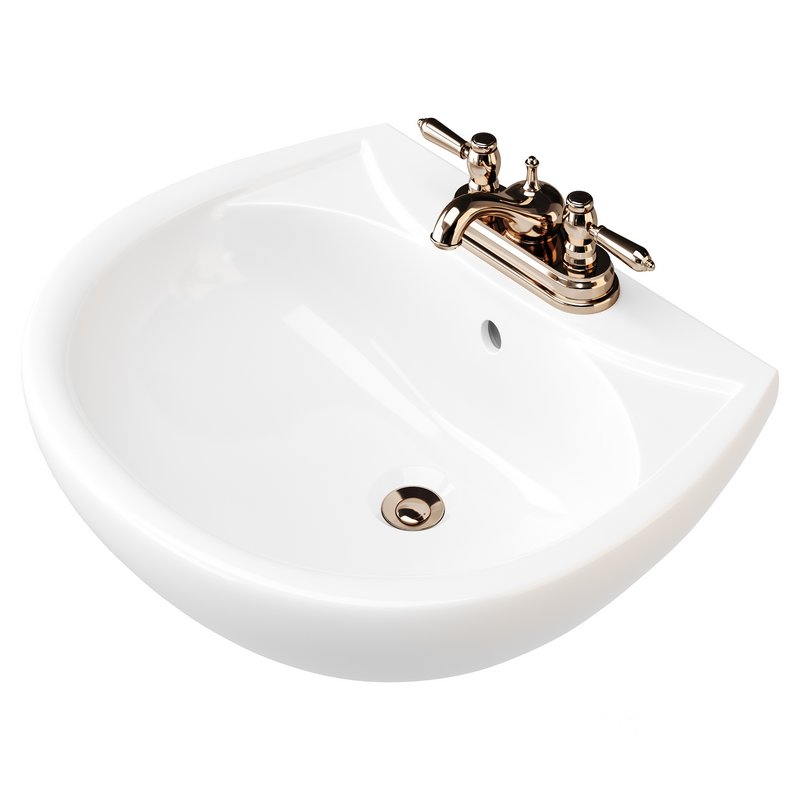 Ondine Pedestal white washbasin Image 10