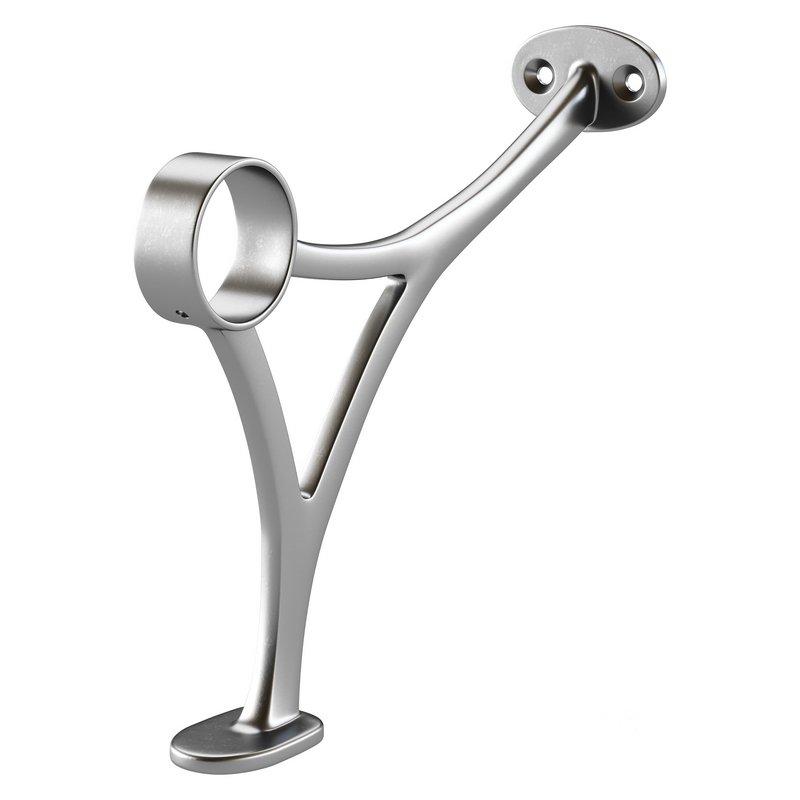 Polished Solid Brass Wall Mount Bar Bracket for Hanging Rail Image 9