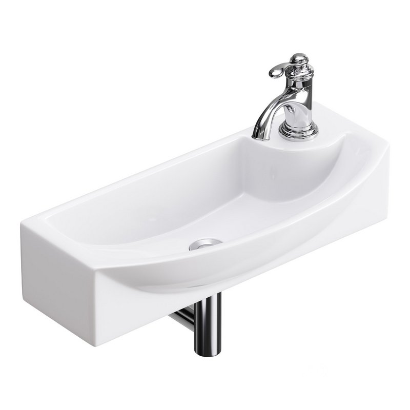 Small Wall Mount Bathroom Vessel Sink Image 1