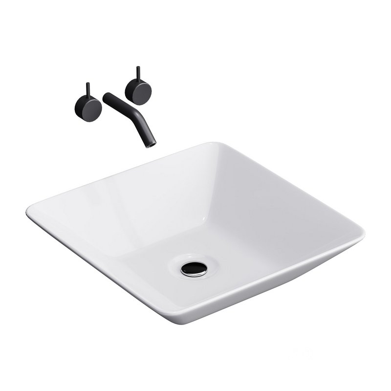 White Vessel Sink washbasin Image 1