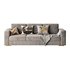 Furniture Port 3 Seater Off White Wooden Sofa - Thumbnail 11